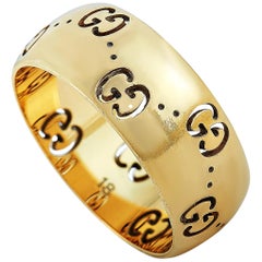 Gucci Icon 18 Karat Yellow Gold Bold Ring