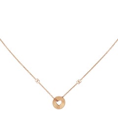 Gucci Icon 18 Karat Roségold Offene Herzkette Halskette YBB729373001