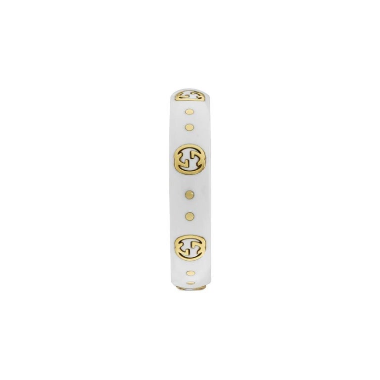 Gucci Icon 18 Carat Yellow Gold Interlocking G Band Ring YBC679262002 ...