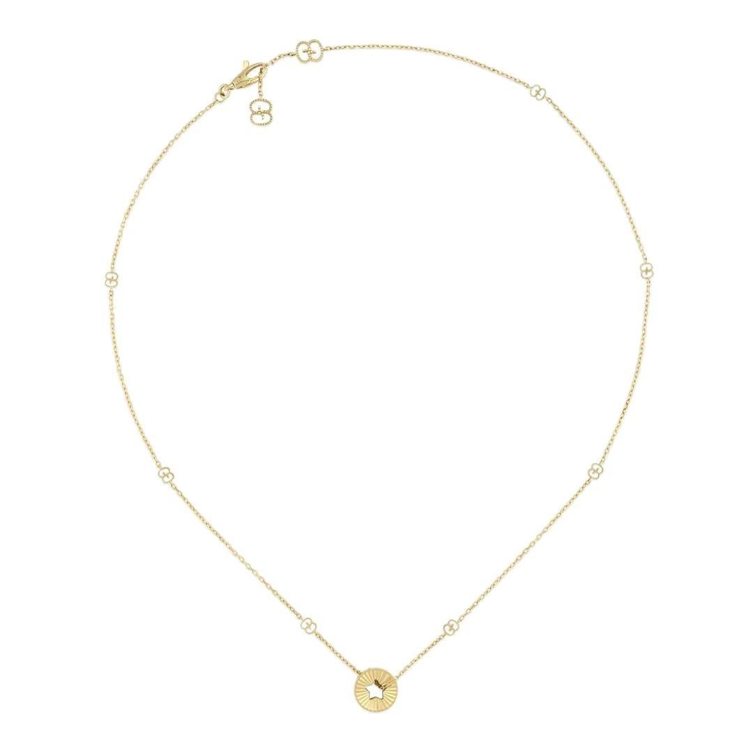 gucci gold heart necklace