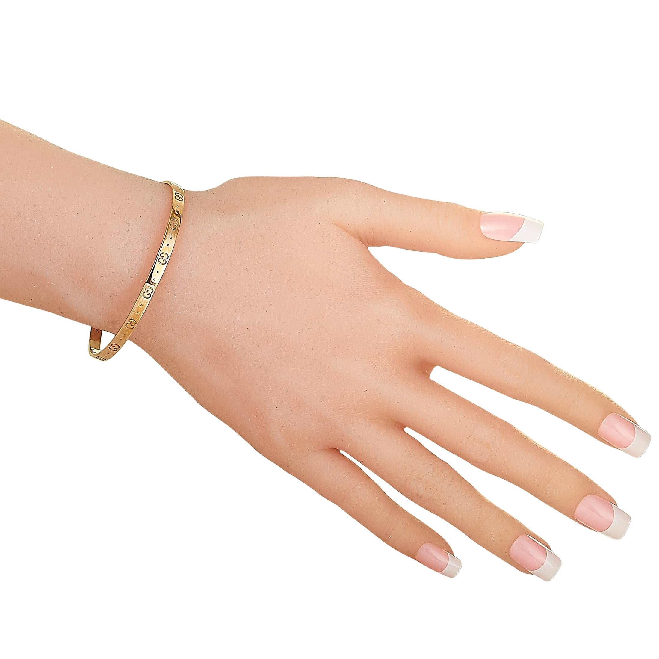 Icon 18k bracelet in white gold  GUCCI US