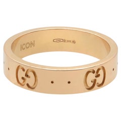 Anello Gucci Icon da donna in oro rosa 18k