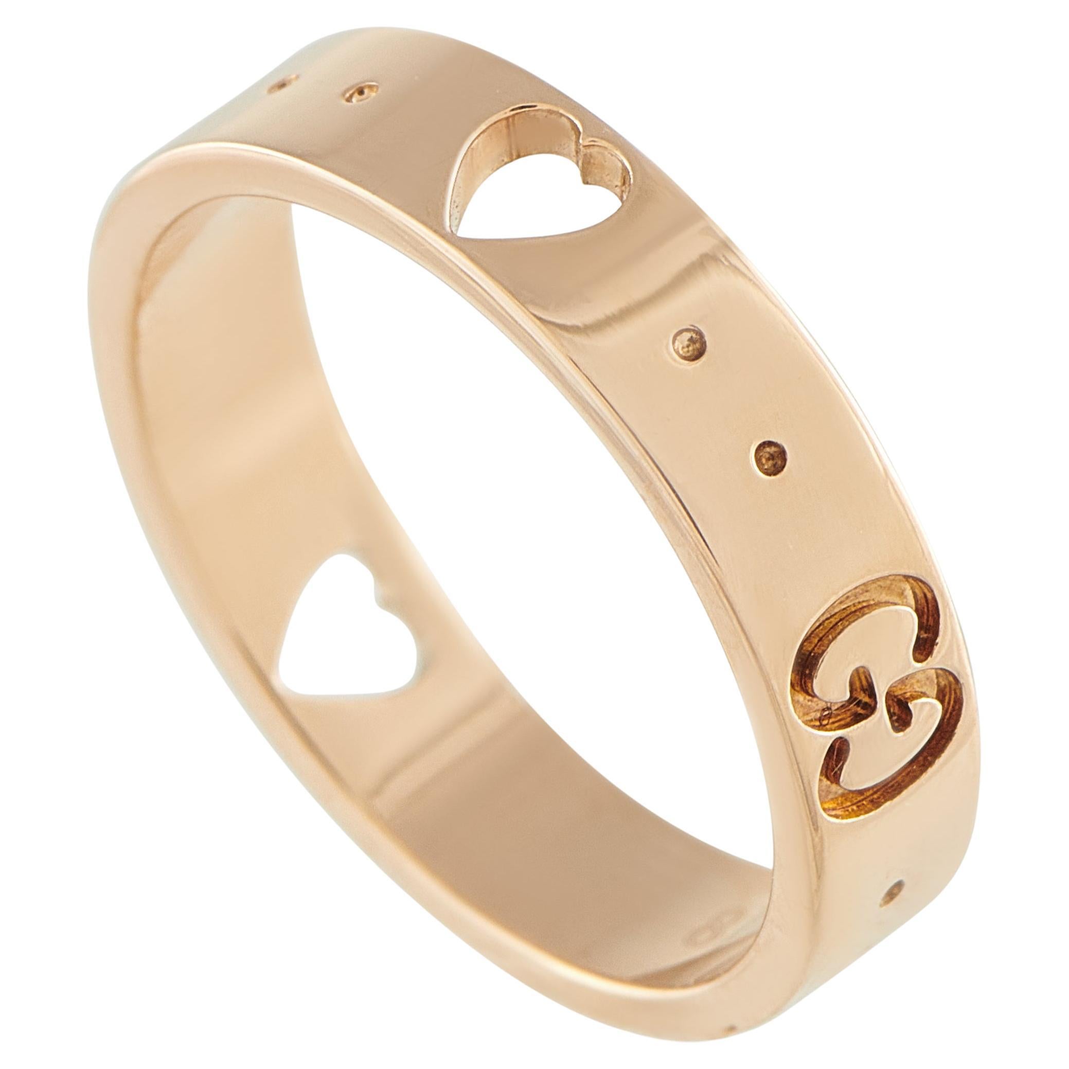 Gucci Icon 18K Rose Gold Ring