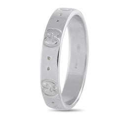 Bague Gucci Icone en or blanc 18K