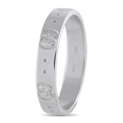 Bague Gucci Icone en or blanc 18K