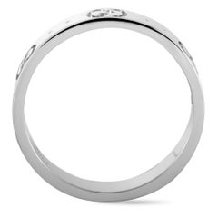 Gucci Icon 18K White Gold Thin Band Ring