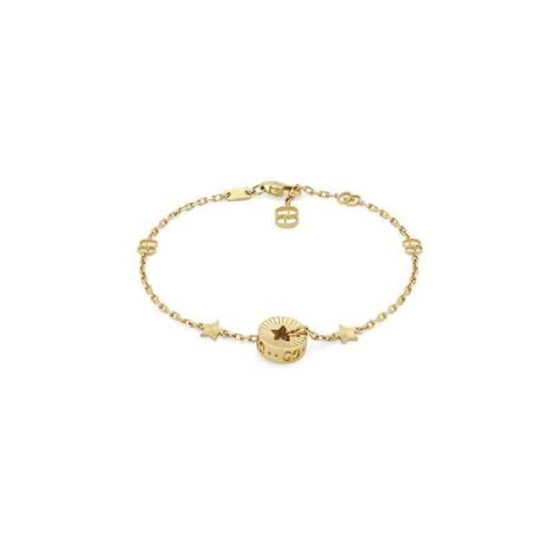 Gucci Icon Star-Armband aus 18 Karat Gelbgold YBA729370001 im Zustand „Neu“ im Angebot in Wilmington, DE