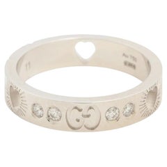 Gucci Icon Amor Diamond Ring White Gold