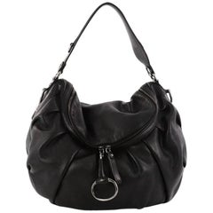 Gucci Icon Bit Convertible Hobo Leather Medium