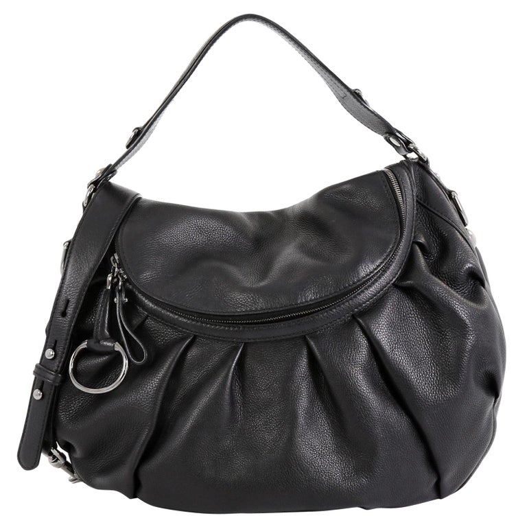 Gucci Icon Bit Convertible Hobo Leather Medium at 1stDibs