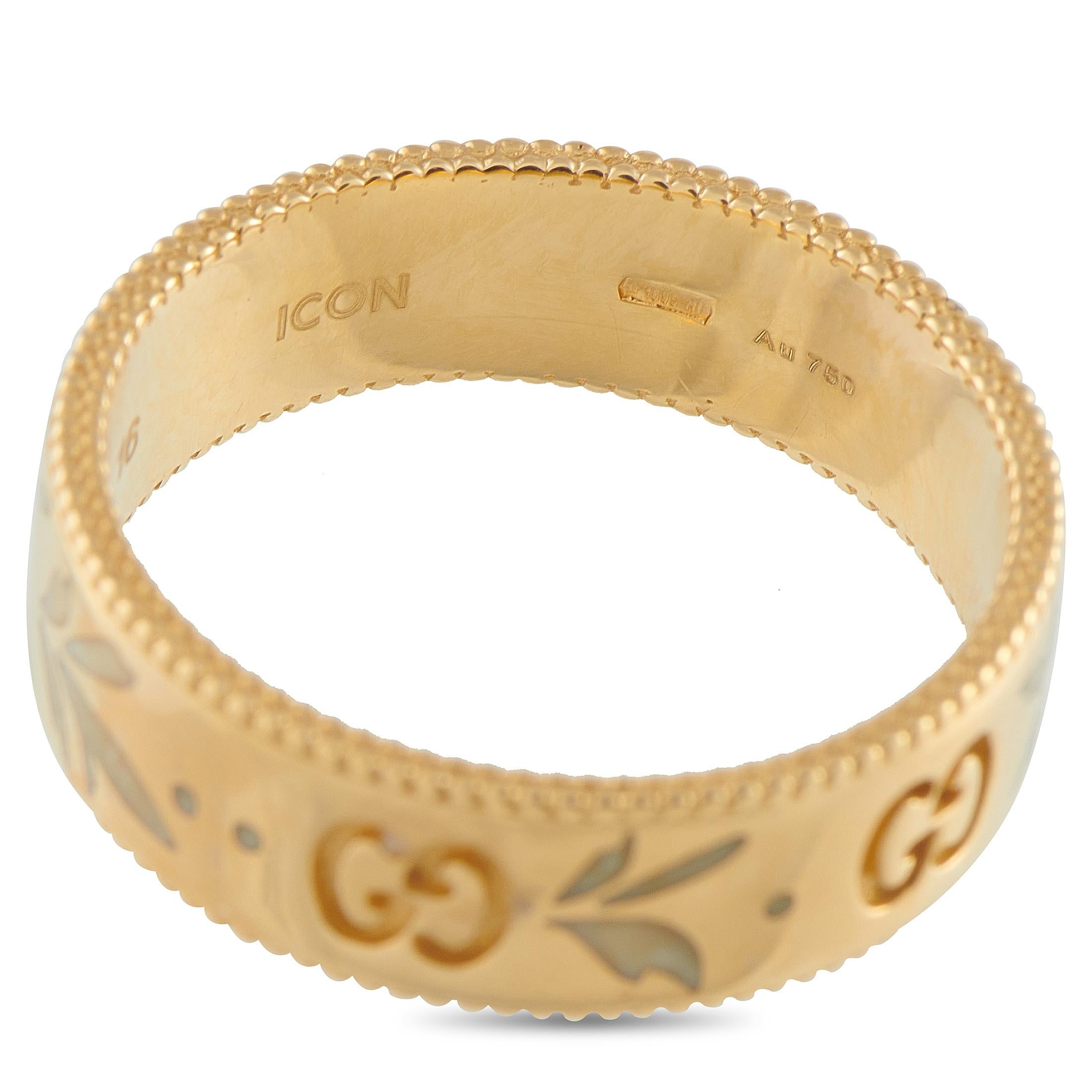 Gucci Icon Blooms 18K Rose Gold Ring in vendita 1