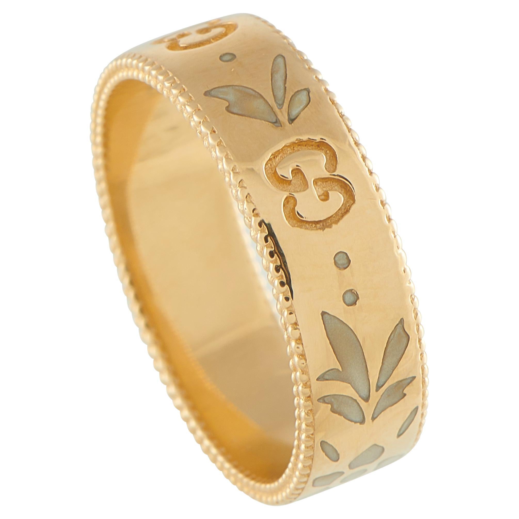 Gucci Icon Blooms 18K Rose Gold Ring in vendita