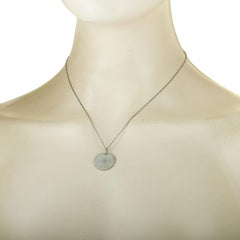 Gucci Icon Blooms 18 Karat White Gold and White Enamel Necklace