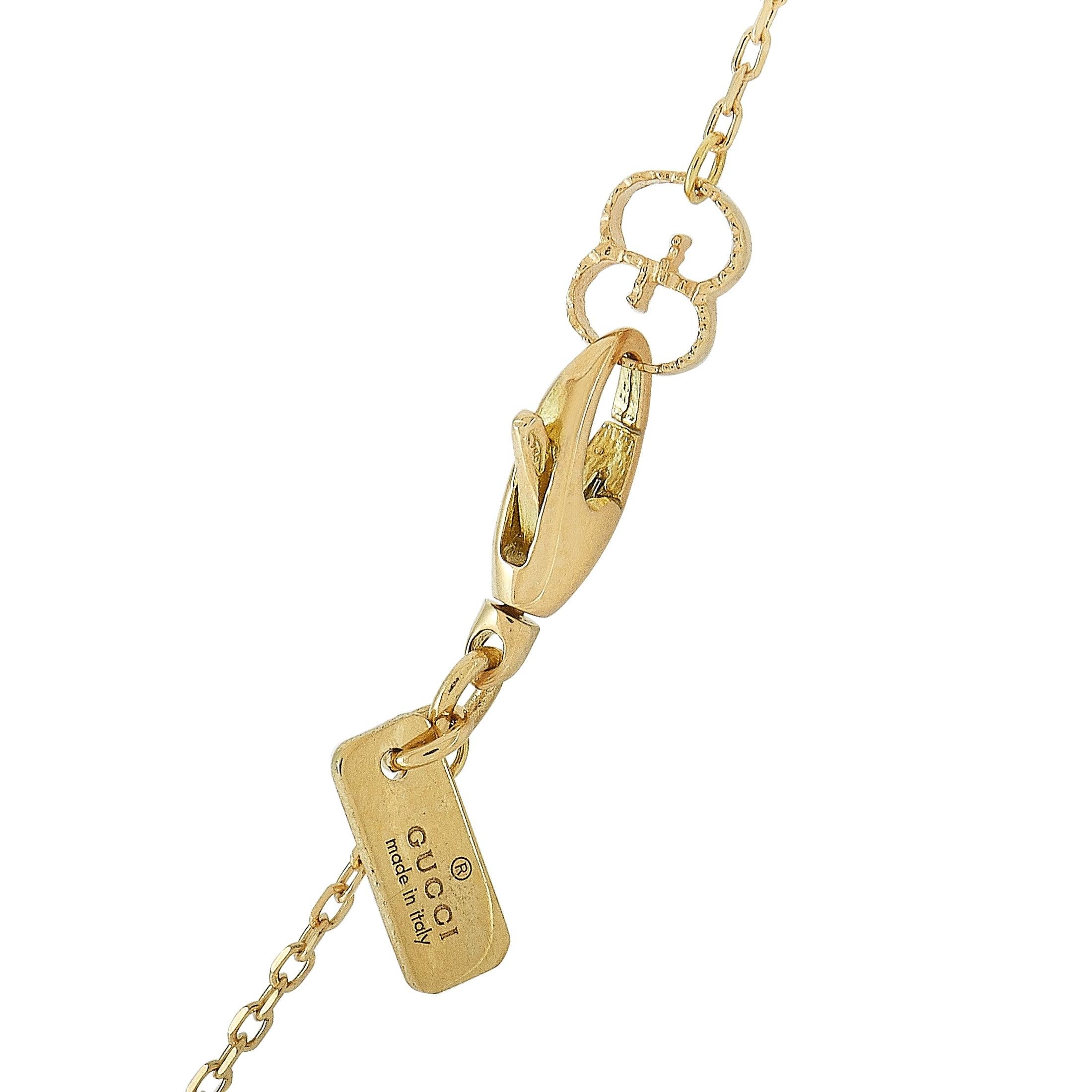 gucci 18k gold necklace
