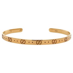 Gucci Icon-Armband-Manschette aus 18 Karat Gelbgold