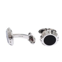 Gucci Icon Onyx 18K White Gold Cufflinks