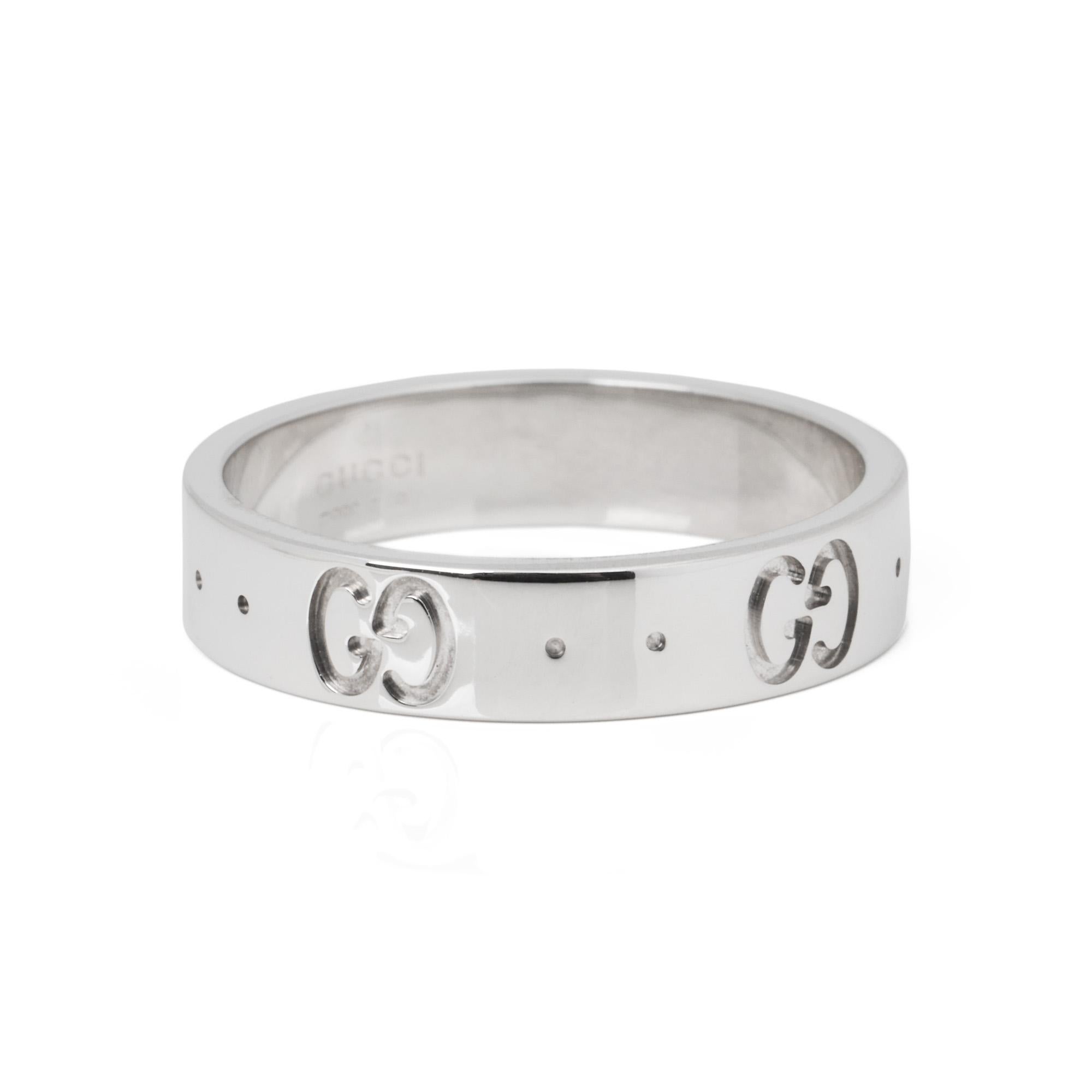 Gucci Icon Slim Band Ring (Zeitgenössisch)