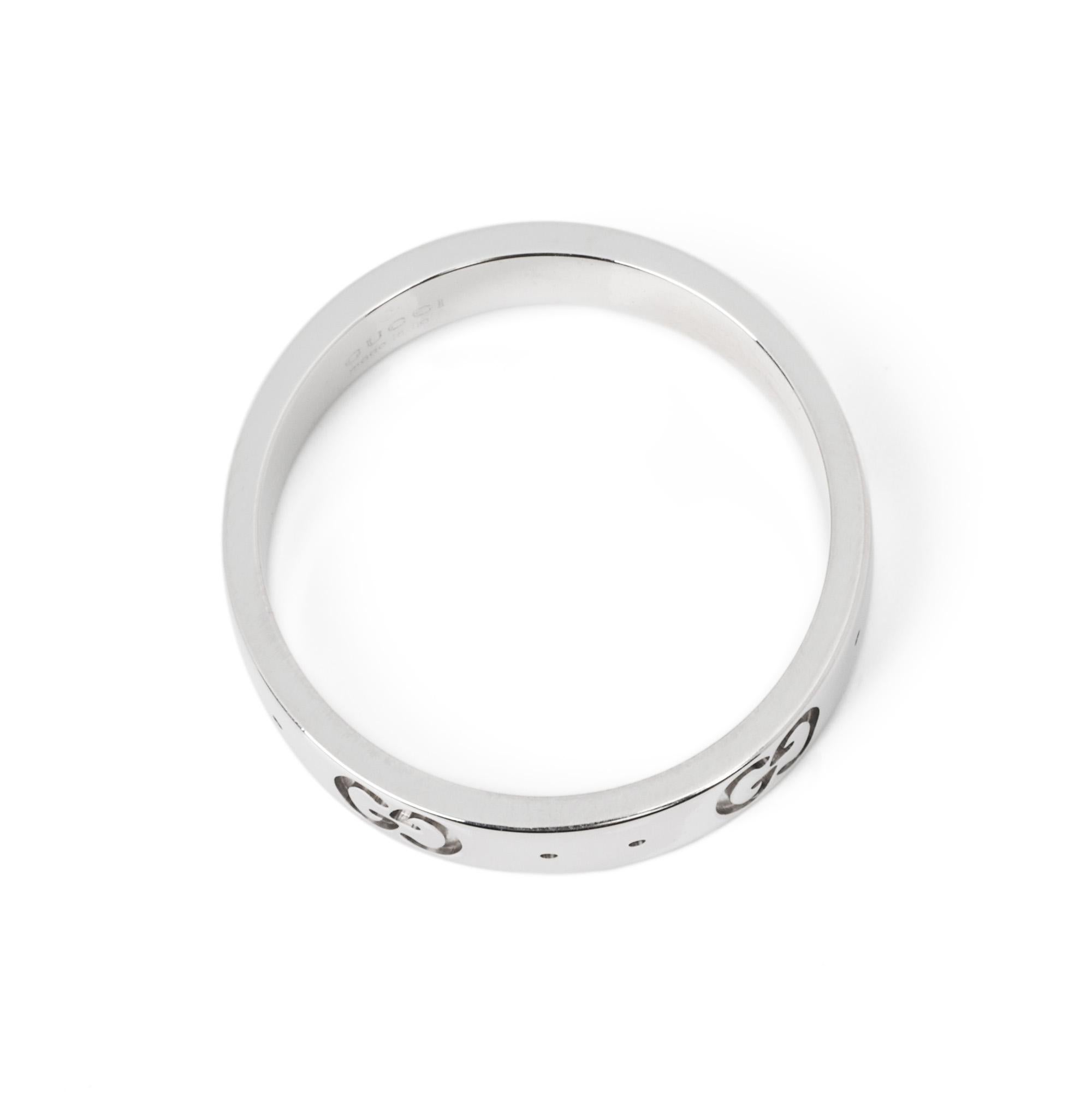 Gucci Icon Slim Band Ring im Zustand „Hervorragend“ in Bishop's Stortford, Hertfordshire