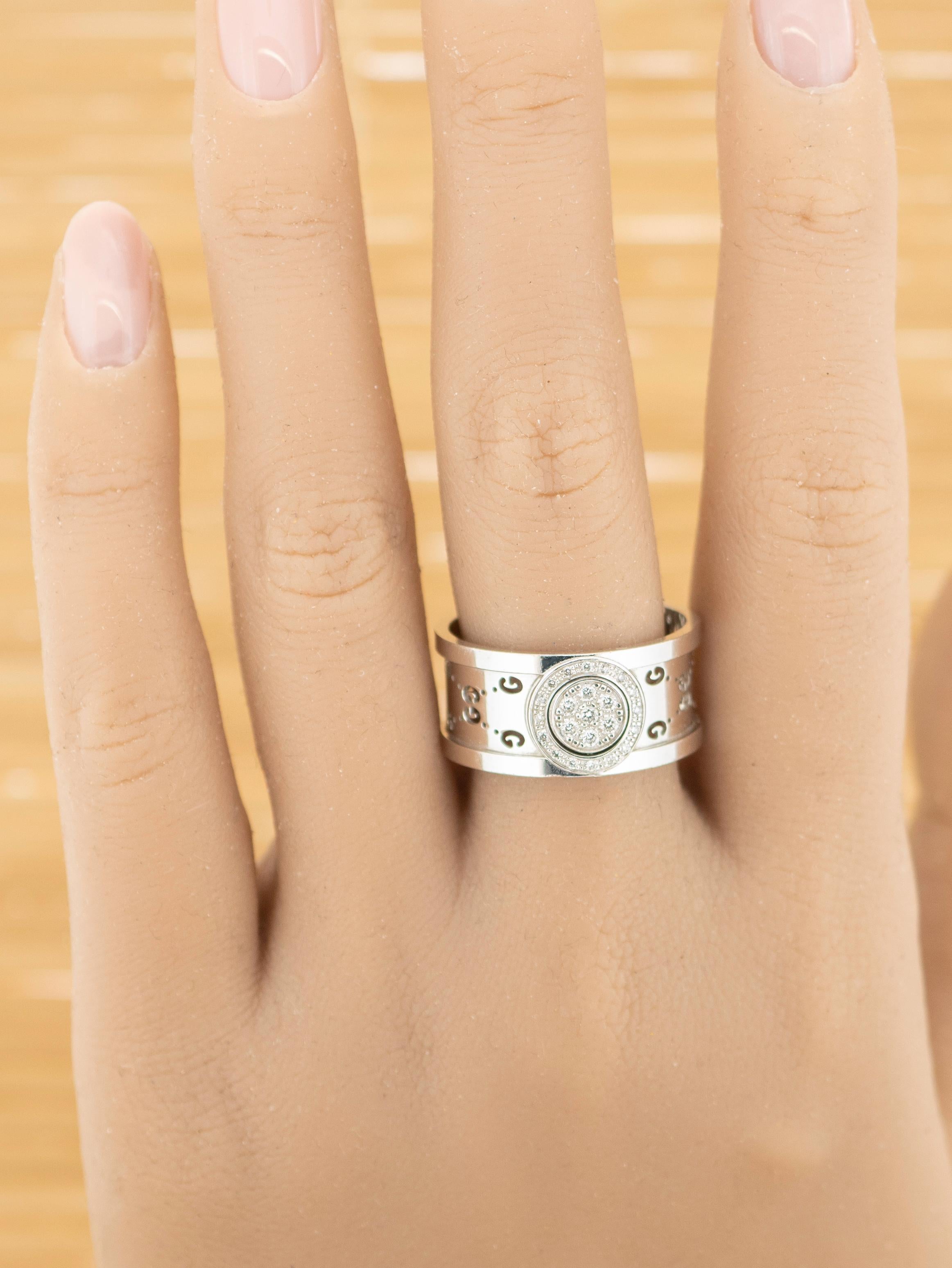 gucci white ring