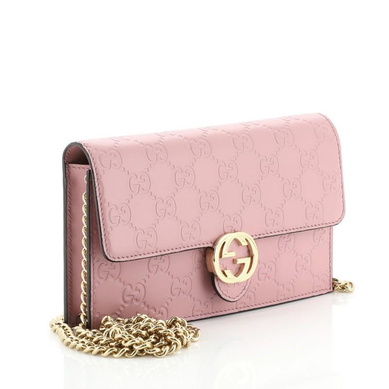 gucci icon chain wallet