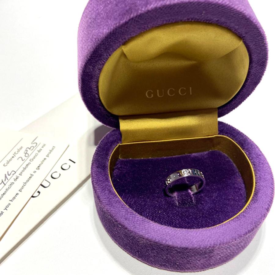 GUCCI ICON White Gold Ring. Brand New D364870MG In New Condition For Sale In Barcelona, CT