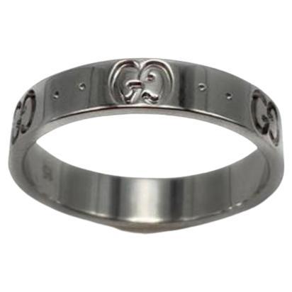 GUCCI ICON White Gold Ring. Brand New D364870MG For Sale