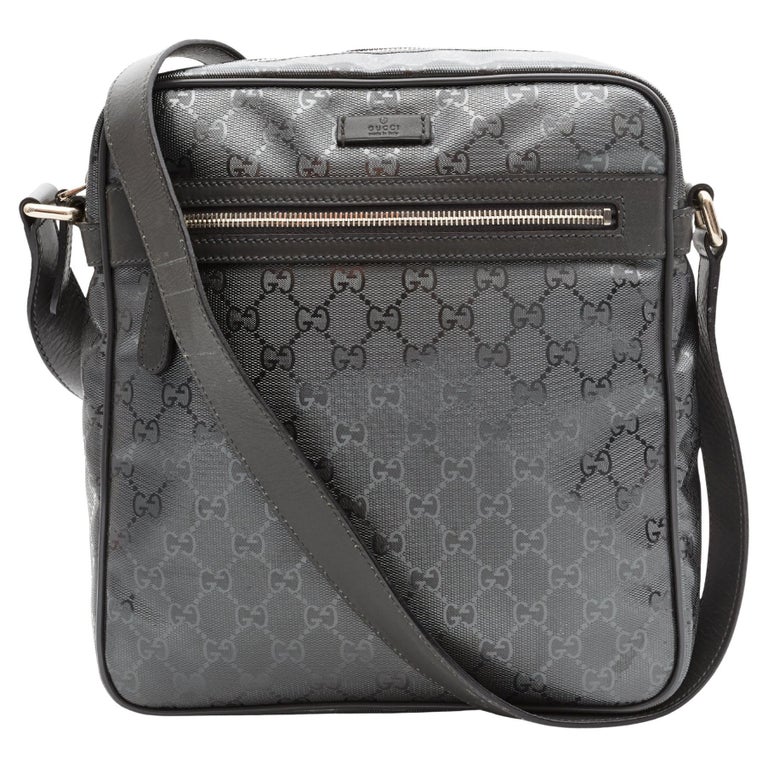 Gucci Black Monogram Nylon Messenger Bag ○ Labellov ○ Buy and Sell  Authentic Luxury