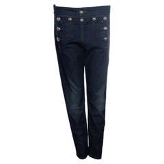 Gucci, vaqueros pitillo de denim lavado oscuro índigo