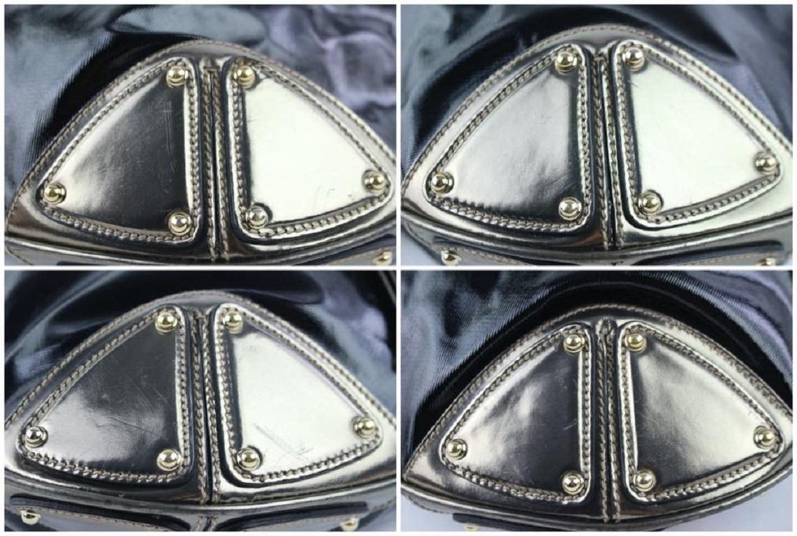 Gucci Indy Hobo Babouska 2way 9gz0918 Black Patent Leather Messenger Bag For Sale 5
