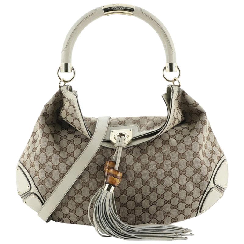 Gucci Indy Hobo GG Canvas Large