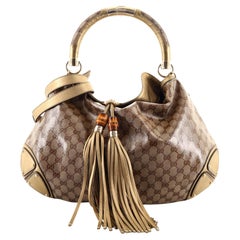 Gucci Indy Hobo GG Coated Canvas Large