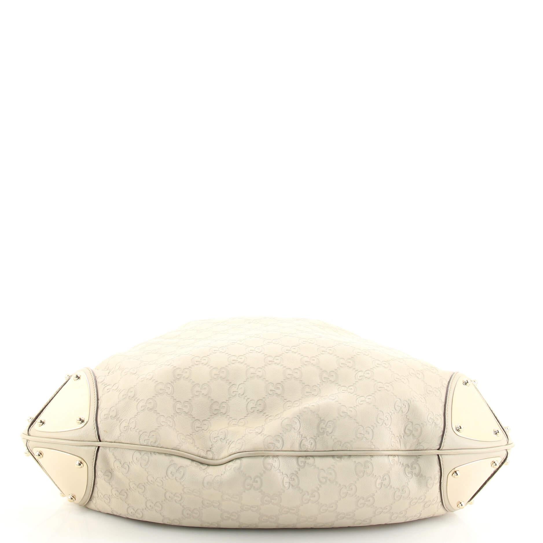 Gucci Indy Hobo Guccissima Leather Large In Good Condition In NY, NY