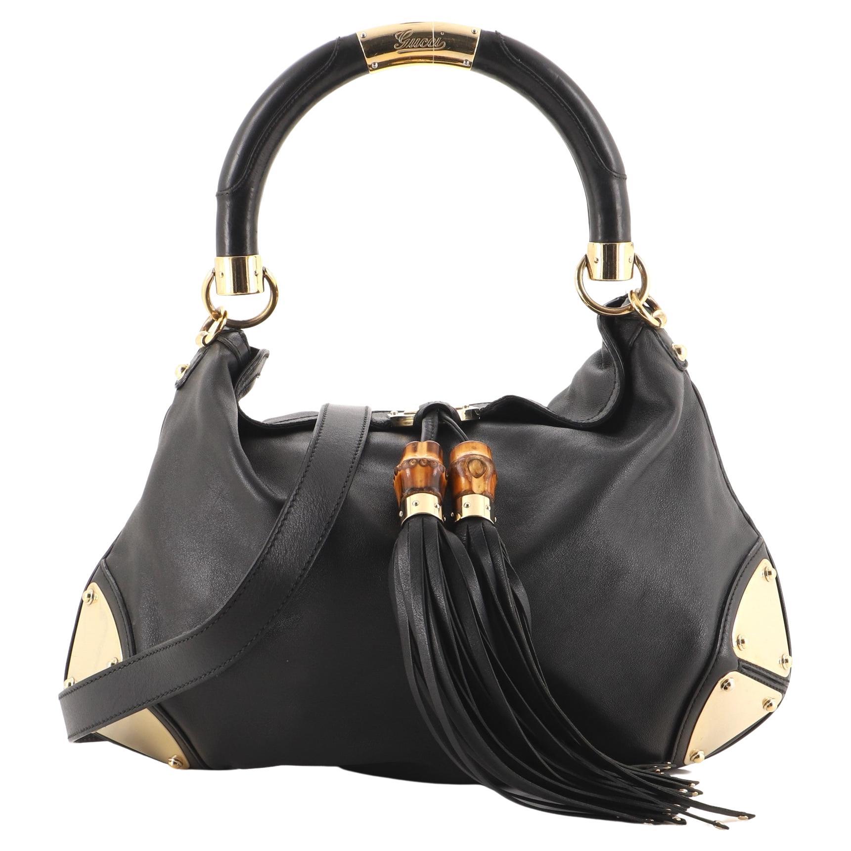 Gucci Indy Hobo Leather Large