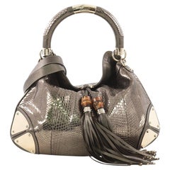 Gucci Indy Hobo Python Medium