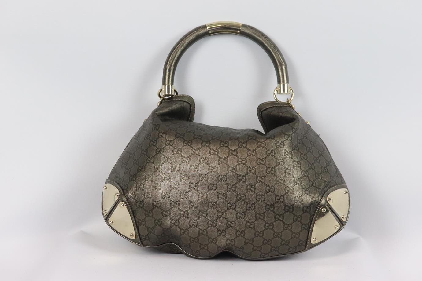 Women's Gucci Indy Large Gg Leather Shoulder Bag
