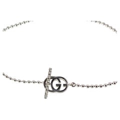 Gucci Interlocking 18ct White Gold Diamond Bracelet