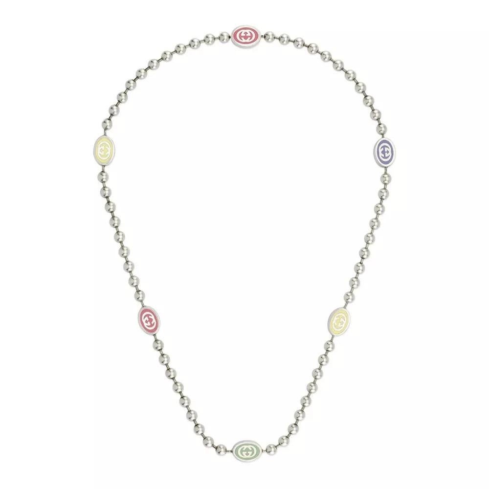 Bracciale Gucci con smalto colorato ad incastro YBB753448002 In condizioni Nuovo in vendita a Wilmington, DE