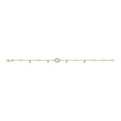 Gucci Interlocking G 18K Yellow Gold 0.20CT Diamond Bracelet YBA729403002