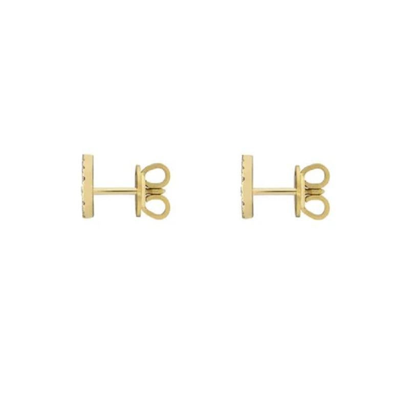 Gucci Interlocking G 18ct Yellow Gold 0.344ct Diamond Stud Earrings YBD729408002

The Interlocking G jewellery collection takes a cue from the geometric logo, resulting in this design. Set with diamonds and embellished with Interlocking G, these