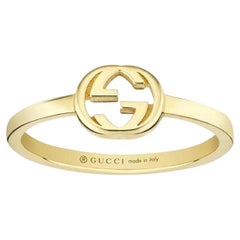 Anillo Gucci entrelazado G Oro Amarillo 18K Talla 4.75