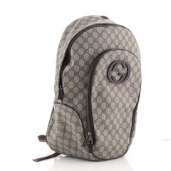 Gucci Interlocking G Backpack GG Coated Canvas Medium