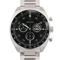 Gucci Interlocking G Chrono 41MM Black Dial Mens Quartz Watch YA142316