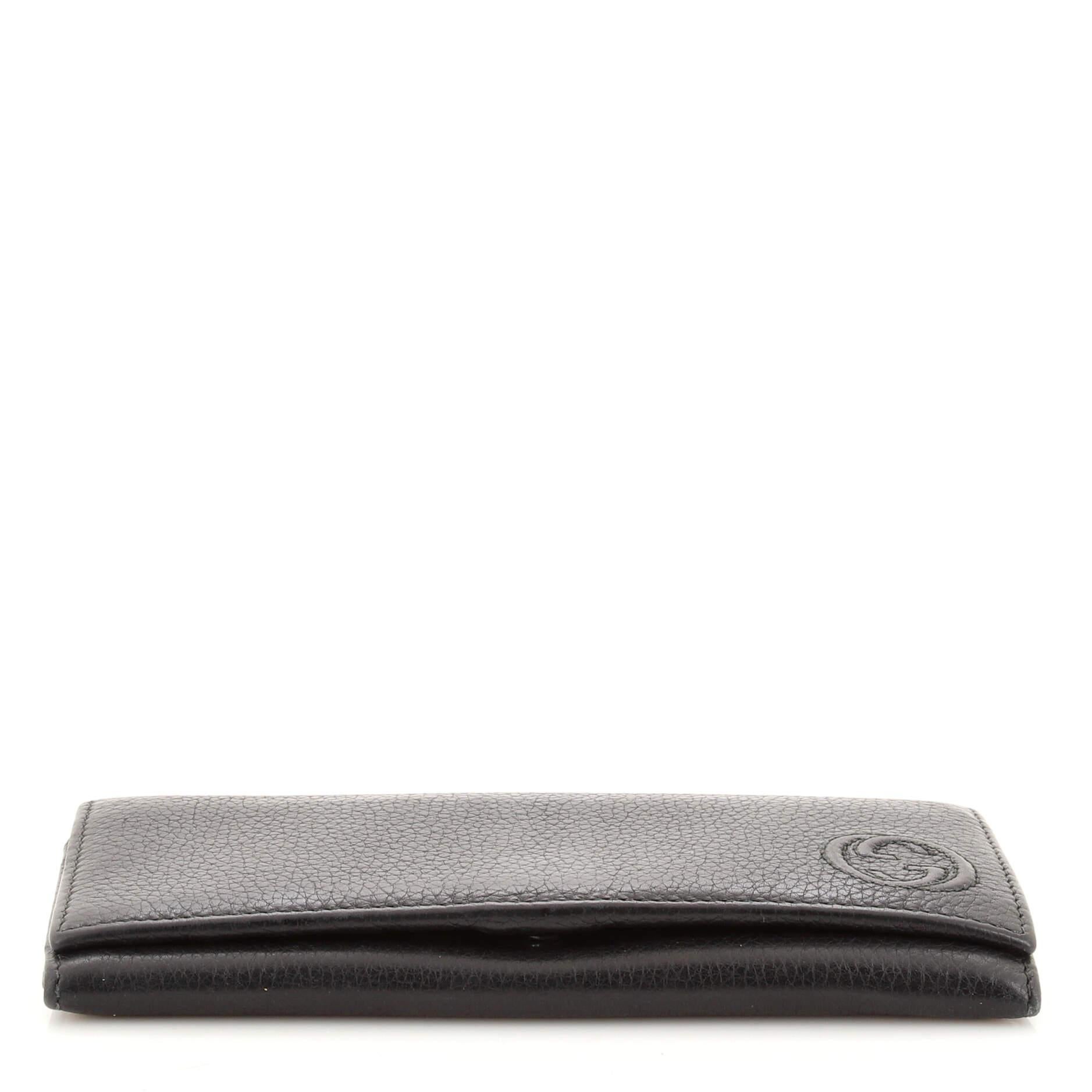 Gucci Interlocking G Continental Wallet Leather Long In Good Condition In NY, NY