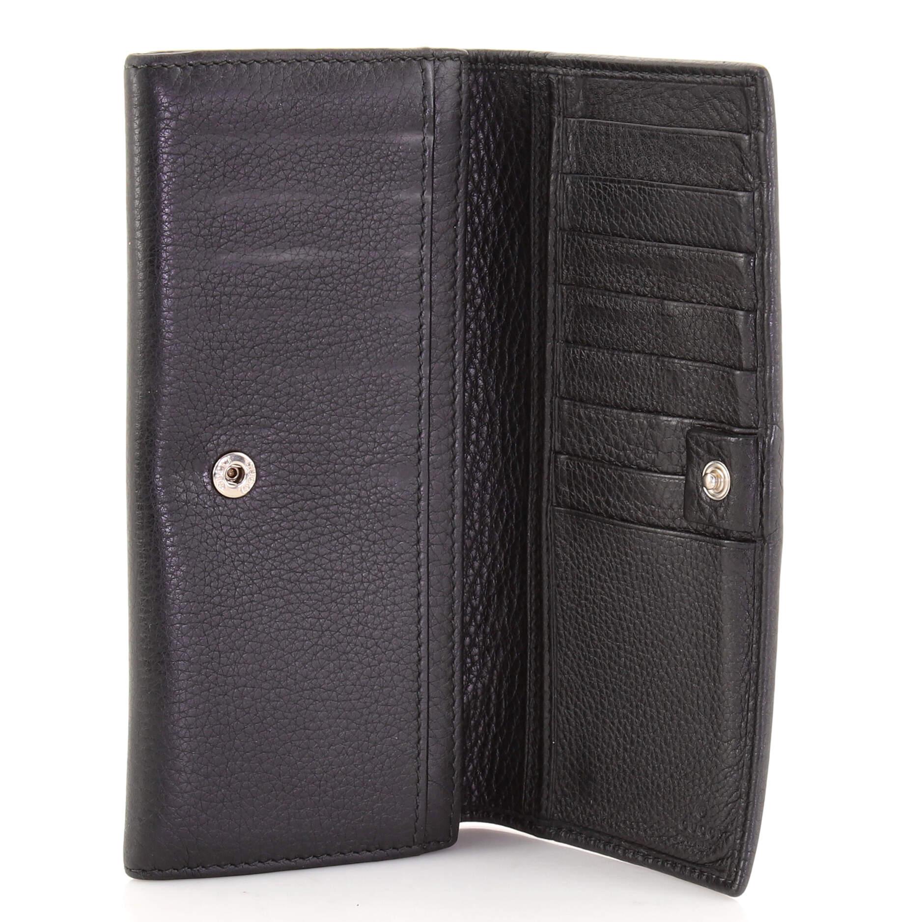 Women's or Men's Gucci Interlocking G Continental Wallet Leather Long