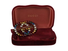 Gucci Interlocking G Crystal-Embellished Hair Clip