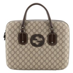 Gucci Interlocking G Laptop Bag GG Coated Canvas