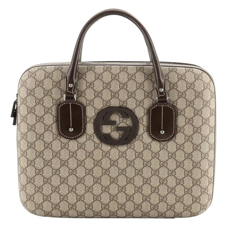 Gucci Interlocking G Laptop Bag GG Coated Canvas at 1stDibs | gucci laptop  bag for women, gucci laptop bag women's, women gucci laptop bag