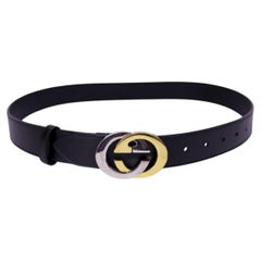 Gucci Interlocking G Ledergürtel