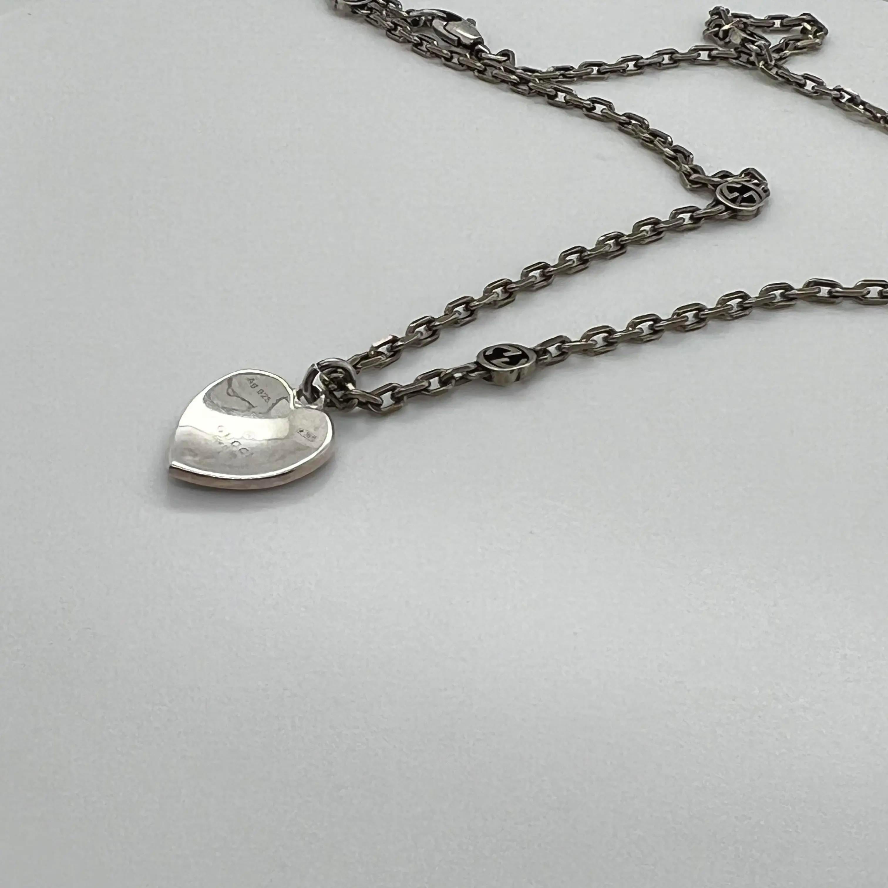 gucci heart necklace