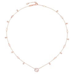 Gucci Collar G entrelazada Oro de 18 kt con diamantes YBB729402001